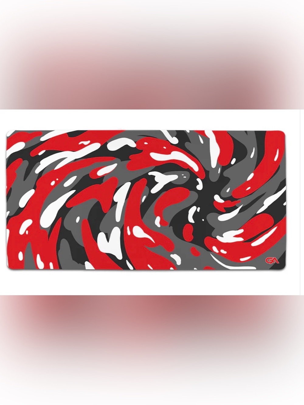 Gutzyaiden Red/Black Camo Extended Gaming Mouse Pad – Large Desk Mat
